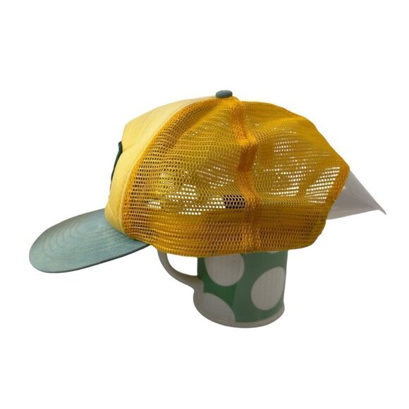 🌽Vintage Dekalb seed Mesh Trucker Hat Cap Seed Corn Snapback Yellow - Picture 3 of 9